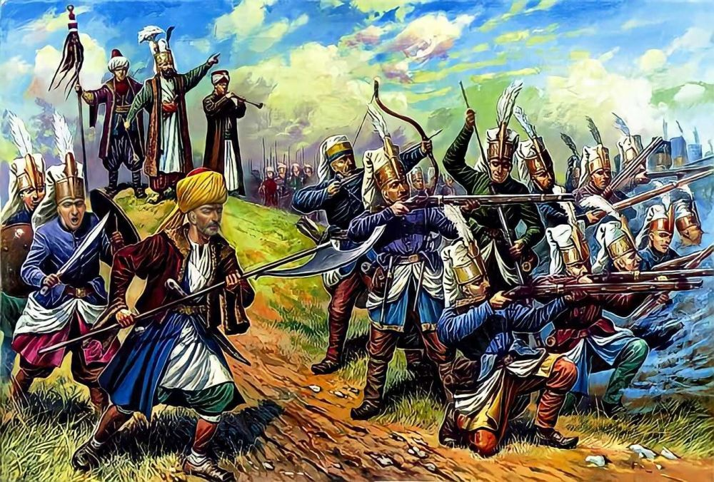 ilustrasi pasukan Janissary Utsmani sumber nationalgeographic.grid.id ilustrasi pasukan Janissary Utsmani, sumber nationalgeographic.grid.id